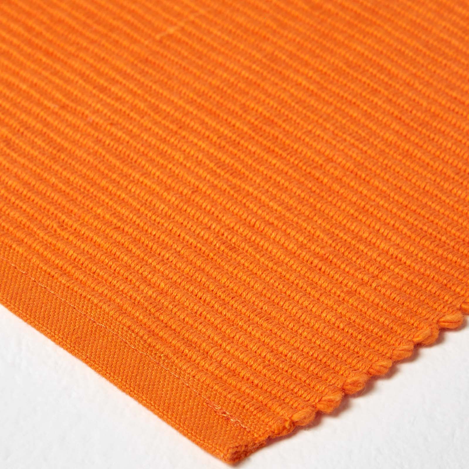 Cotton Plain Pack Of 2 Placemats | 50cm x 30cm | Orange