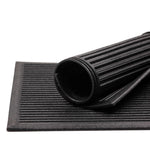 Nicoman Ribbed Harmony Entrance Doormat | 120cm x 80cm | Black