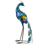 59cm Peacock Garden Statue, Steel Lawn Decor, Gift