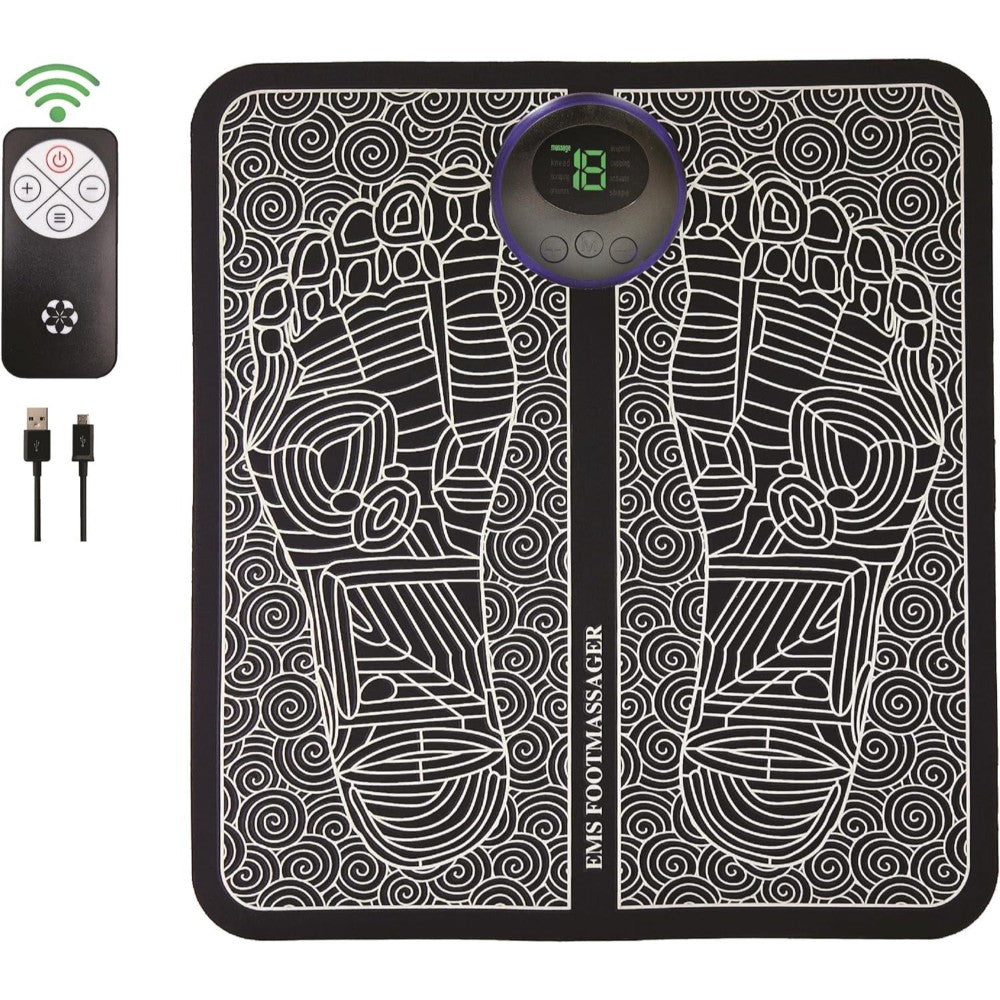 Dyzi Ems Foot Massager Electrical Muscle Stimulation For Pain Relief And Improve Circulation