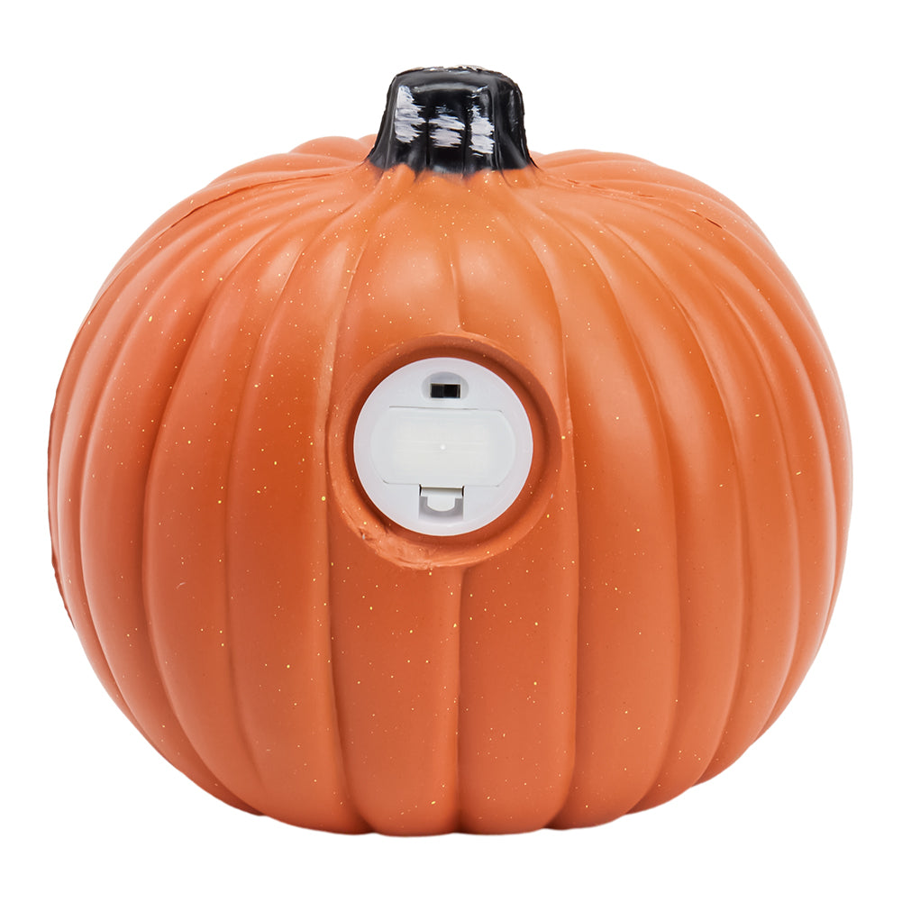 Oval Halloween Led Pumpkin Lantern Battery Operated