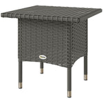 Pe Rattan Outdoor Coffee Table, Easy Match Rattan Side Table