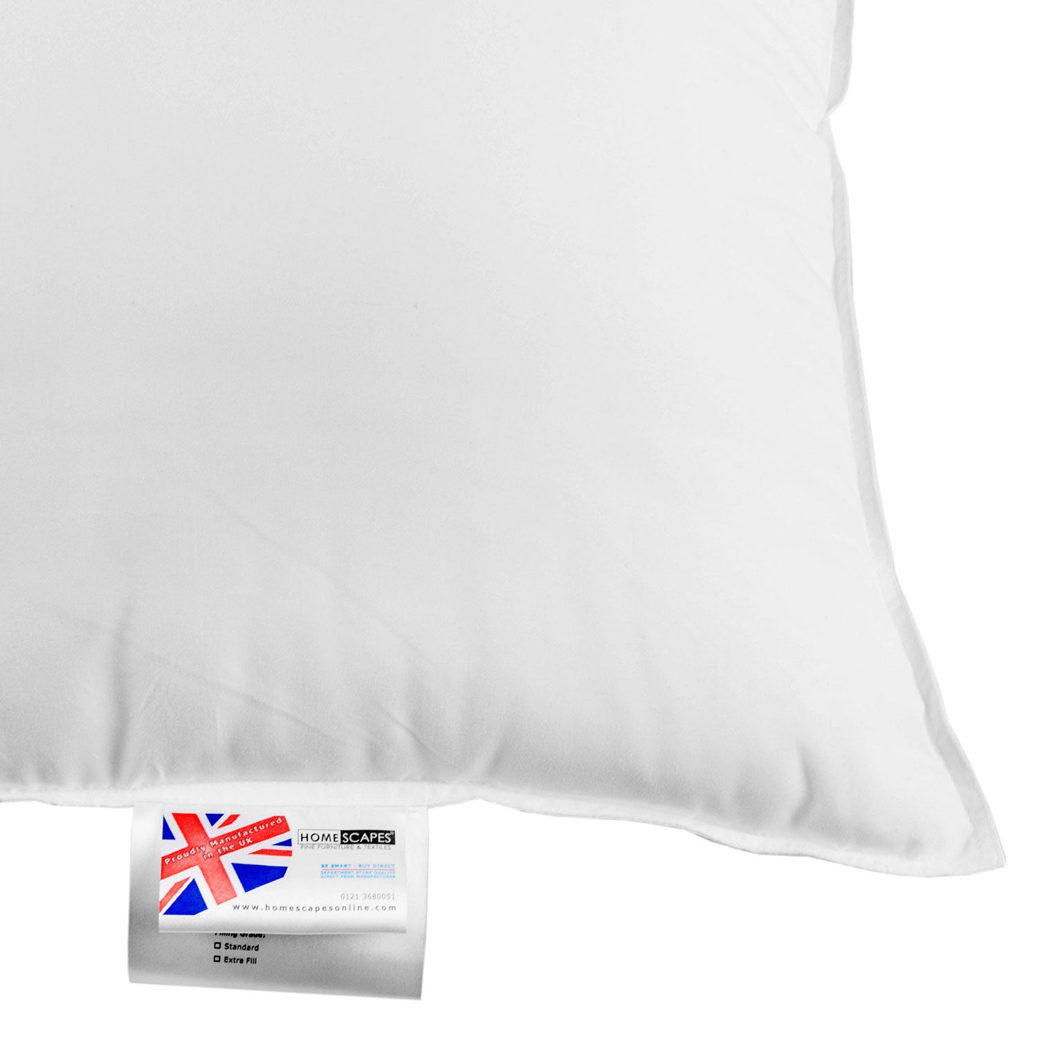 Microfibre Euro Continental Pillow - 40cm X 80cm (16"x32")