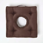 Faux Suede Coccyx Armchair Cushion | 50cm x 50cm | Brown