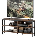 50" Tv Stand Cabinet, Tv Unit With Storage Shelves