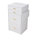 Vanity Table With Mirror & Cushioned Stool