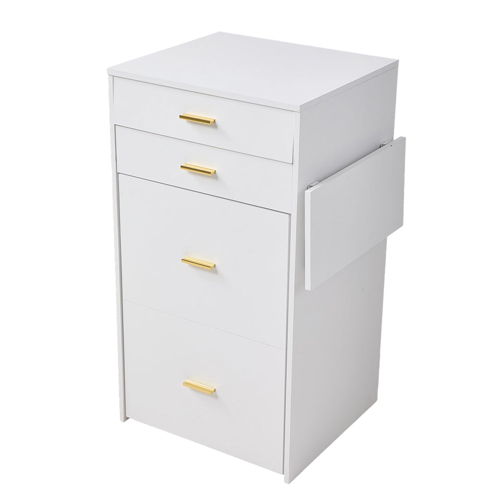 Vanity Table With Mirror & Cushioned Stool