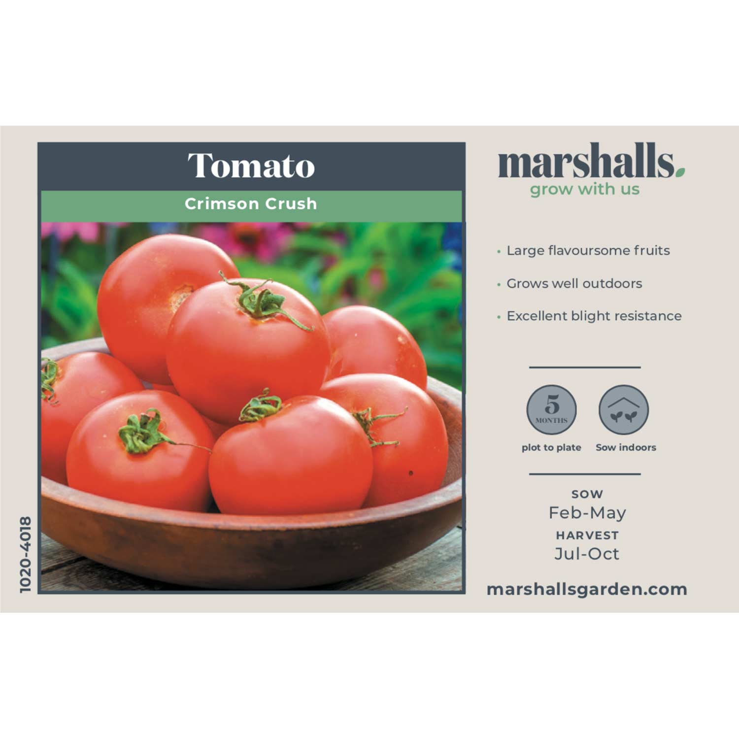 Tomato Seeds Crimson Crush — Blight Resistant, High Yield Seeds | 15 Seeds