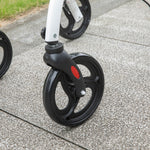 Folding Upright Rollator Walker With Storage Bag, Tray