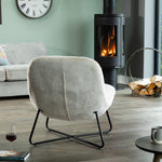 Merced Fabric Accent Chair | Brown