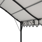 3m X 3m Outdoor Gazebo With Arched Roof Black Steel Frame & With Pu-coated Polyester Canopy, Sun Shelter For Garden, Patio Or Backyard