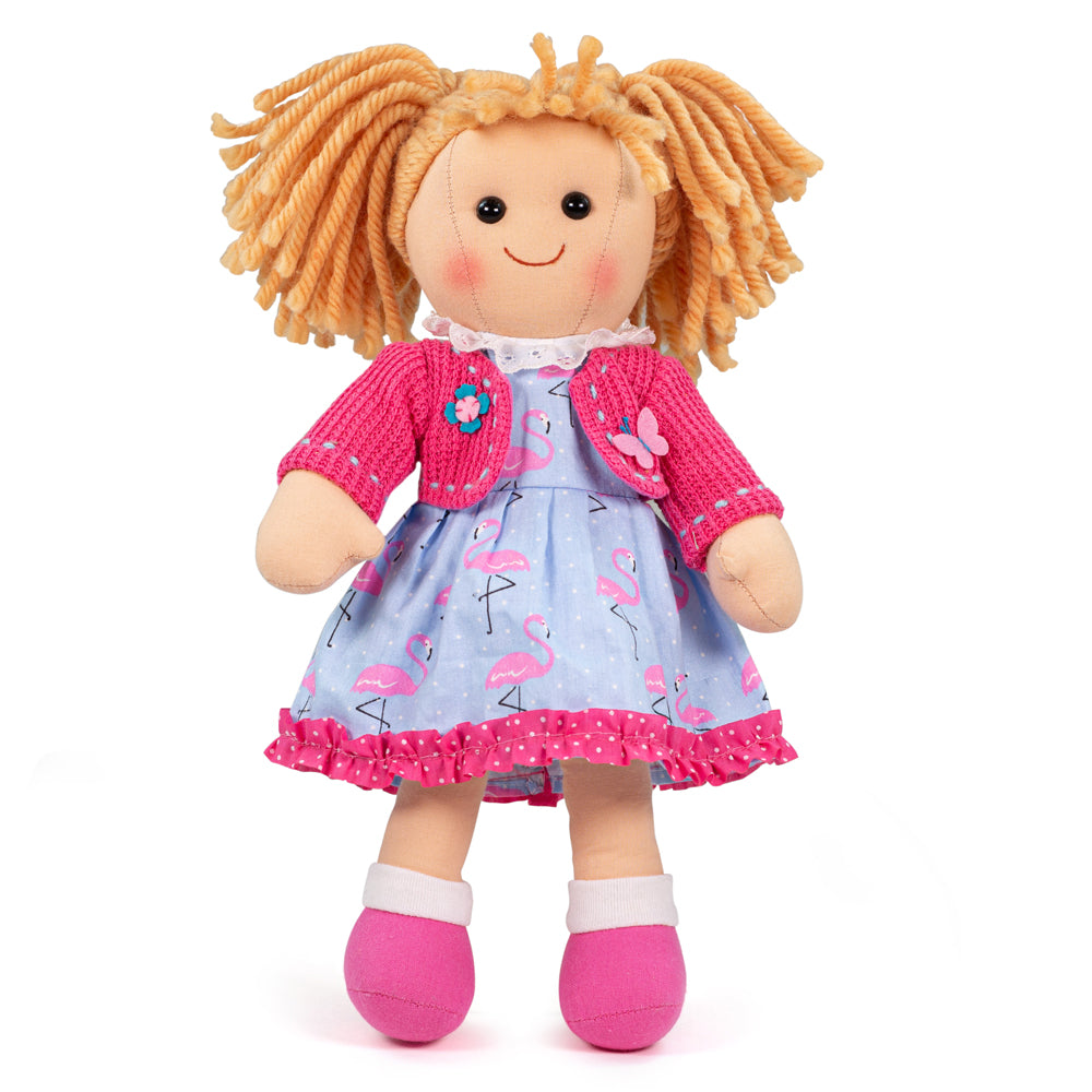 Bigjigs Toys Maggie - Medium Soft Plush Ragdoll, 34cm Tall