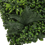 Artificial Plant Hedge Greenery Wall Panel With Assorted Foliage