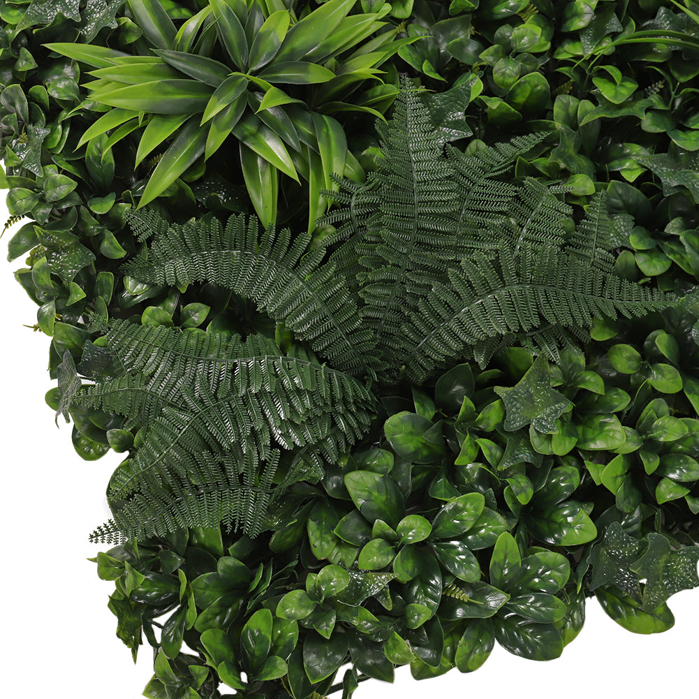 Artificial Plant Hedge Greenery Wall Panel With Assorted Foliage