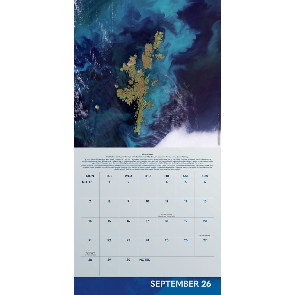 'earth From Space' 2026 Square Calendar Official Product