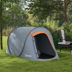 Pop Up 2 Man Tent, 2000mm Waterproof Camping Tent With Bag | Multi Colour