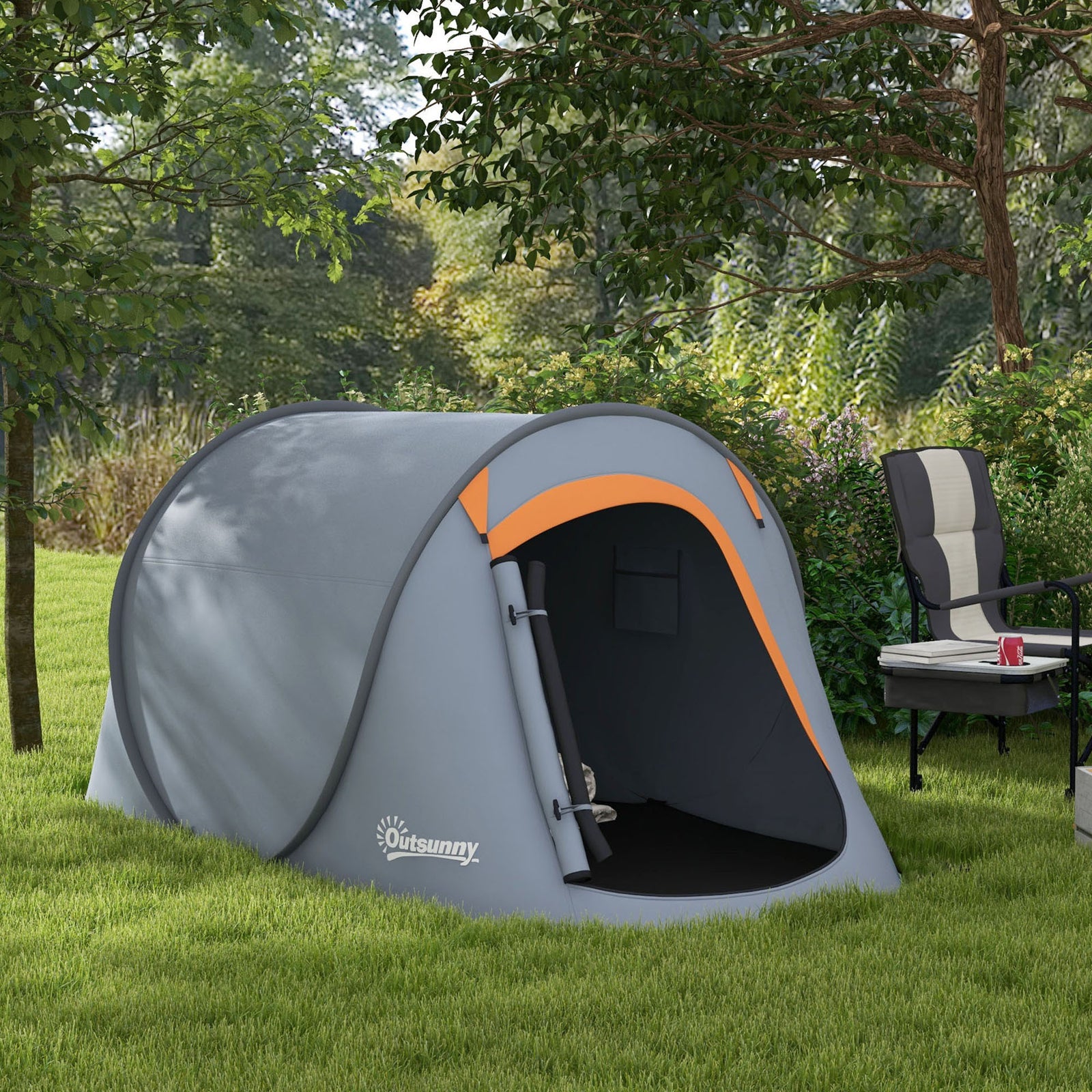 Pop Up 2 Man Tent, 2000mm Waterproof Camping Tent With Bag | Multi Colour