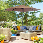 3m Patio Umbrella With Tilt And Crank | Coffee