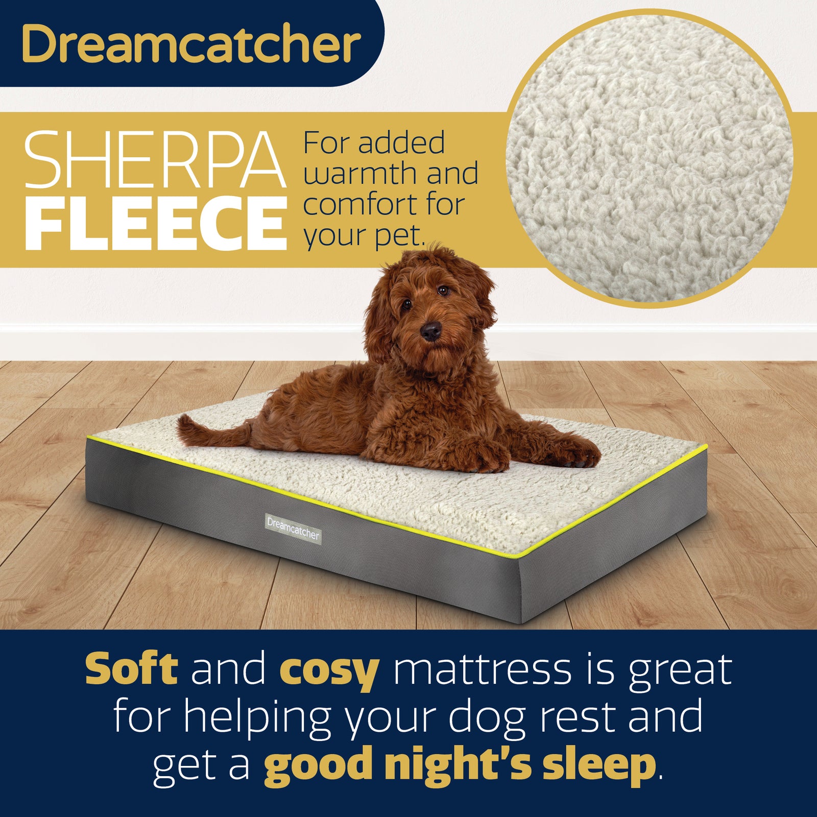 Grey Small To Xxl Dog Beds Orthopaedic Extra Large Flat Crate Pet Mattress, Removable Washable Cover | 89cm | Grey