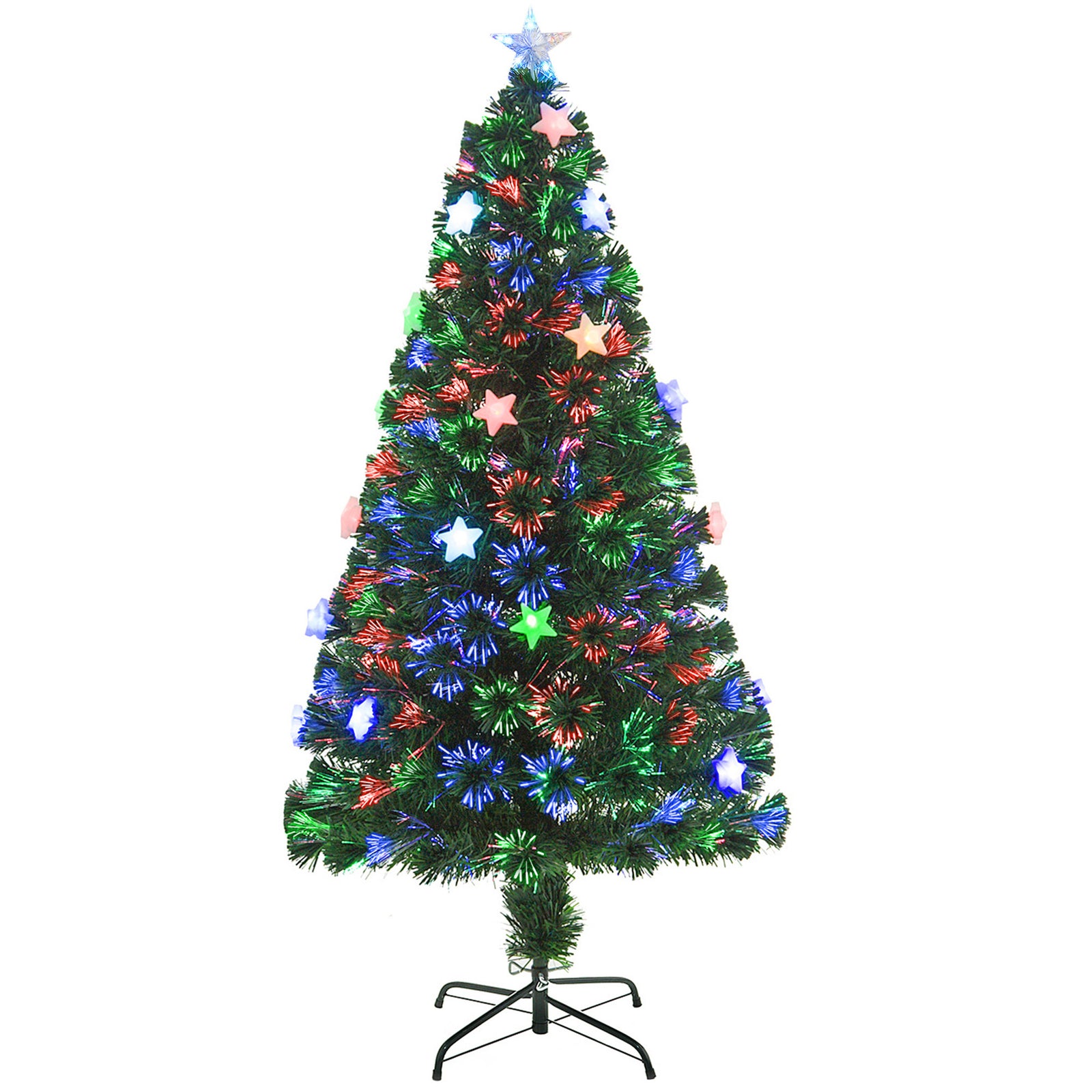 4/5ft Prelit Artificial Christmas Tree Star Led | 5ft | Green