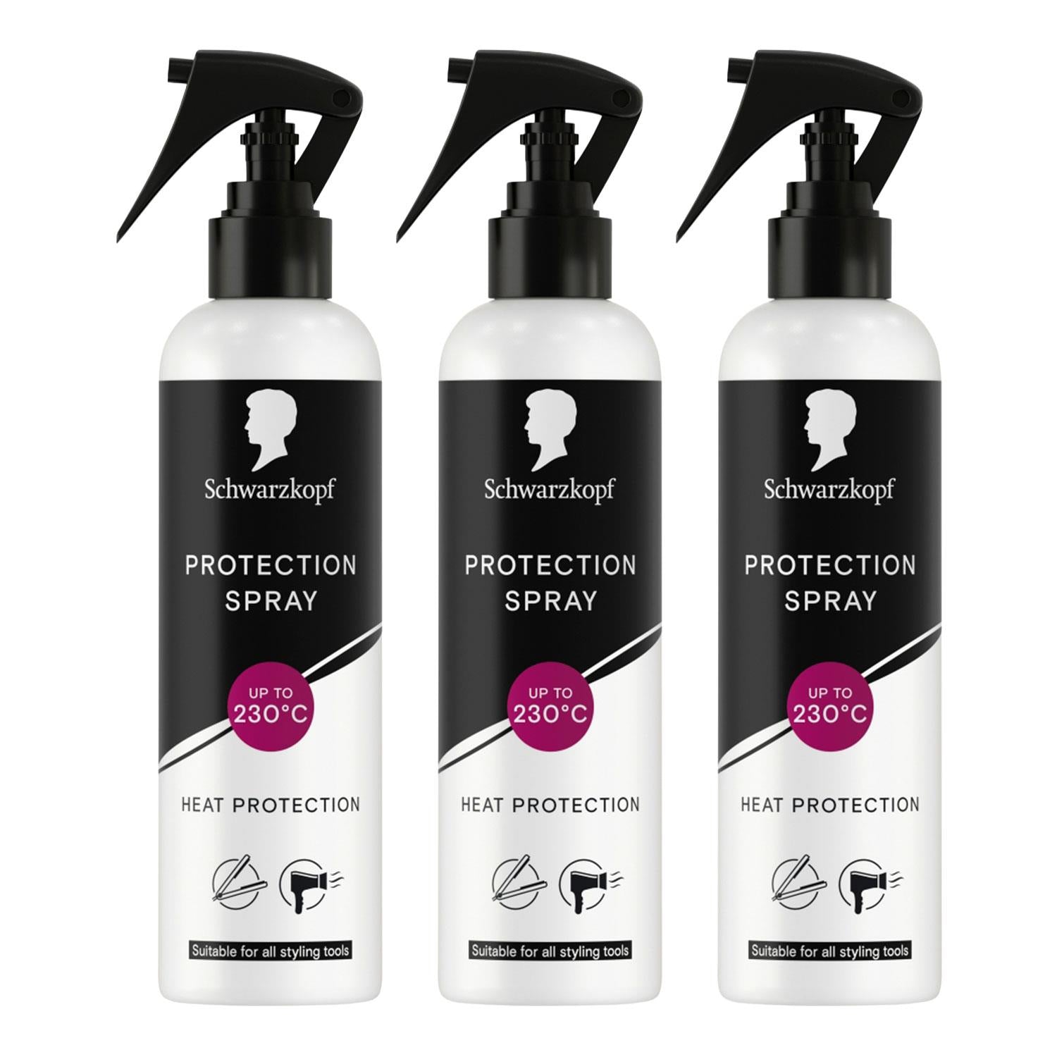 Heat Protection Spray 250ml Hair Care Styling Mist, 3 Pack