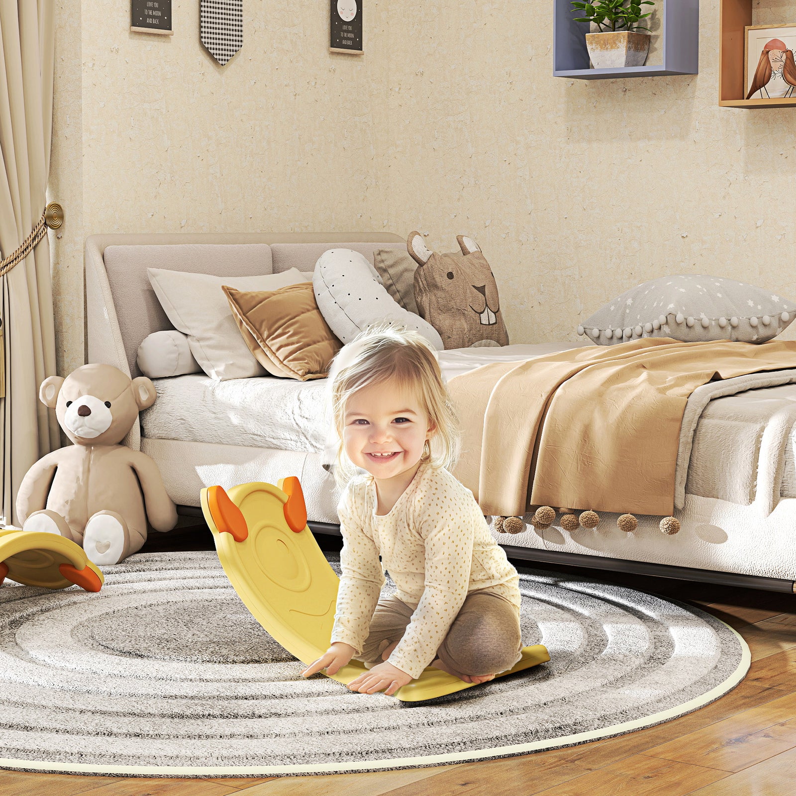 Balance Board For Kids Balance Training & Sensory Play | Yellow