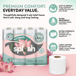 Toilet Roll, Spirits Of Tera – Quilted Soft 3-ply Tissue | 24 Rolls | White