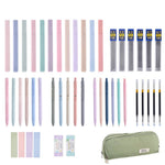 47pcs Stationery Set With Pencil Case | Green