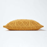 Diamond Cable Knit Cushion Cover | 45cm x 45cm | Mustard