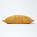Diamond Cable Knit Cushion Cover | 45cm x 45cm | Mustard