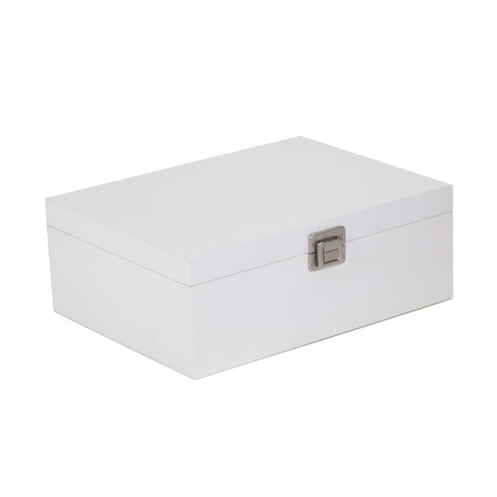 White Wooden Storage Box | Small | White
