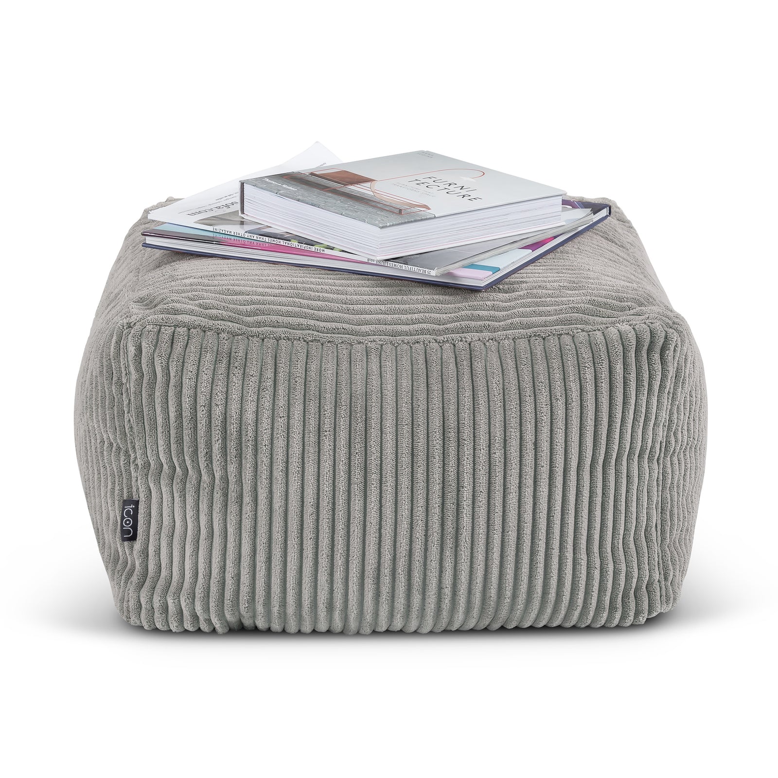 Theo Cord Bean Bag Pouffe Footstool