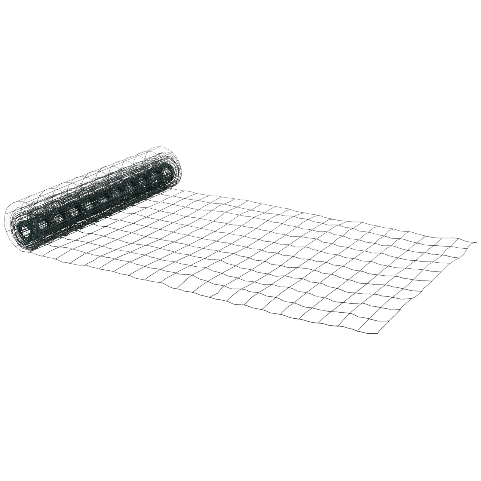 Pawhut 1mx10m Chicken Wire Mesh Rabbit Poultry Animal Fence Pvc Coated Netting