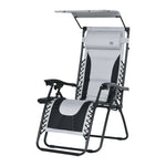 Zero Gravity Lounger Chair, Folding Reclining Patio Chair | Set-of-1 | Gray