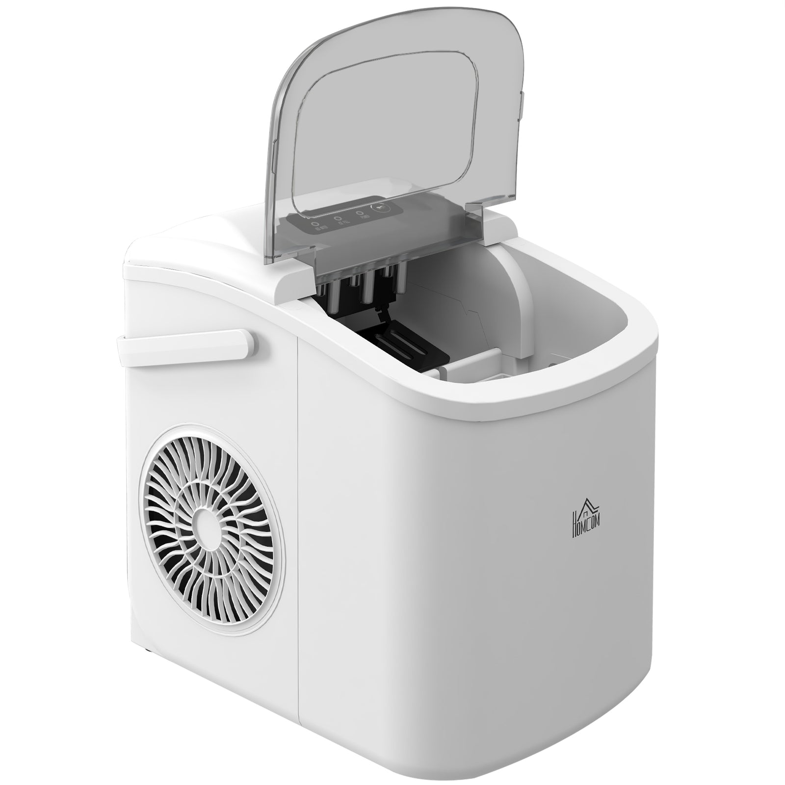 Ice Maker With Ice Scoop 12kg In 24hrs 9 Cubes In 6 To 12min | One Size | White