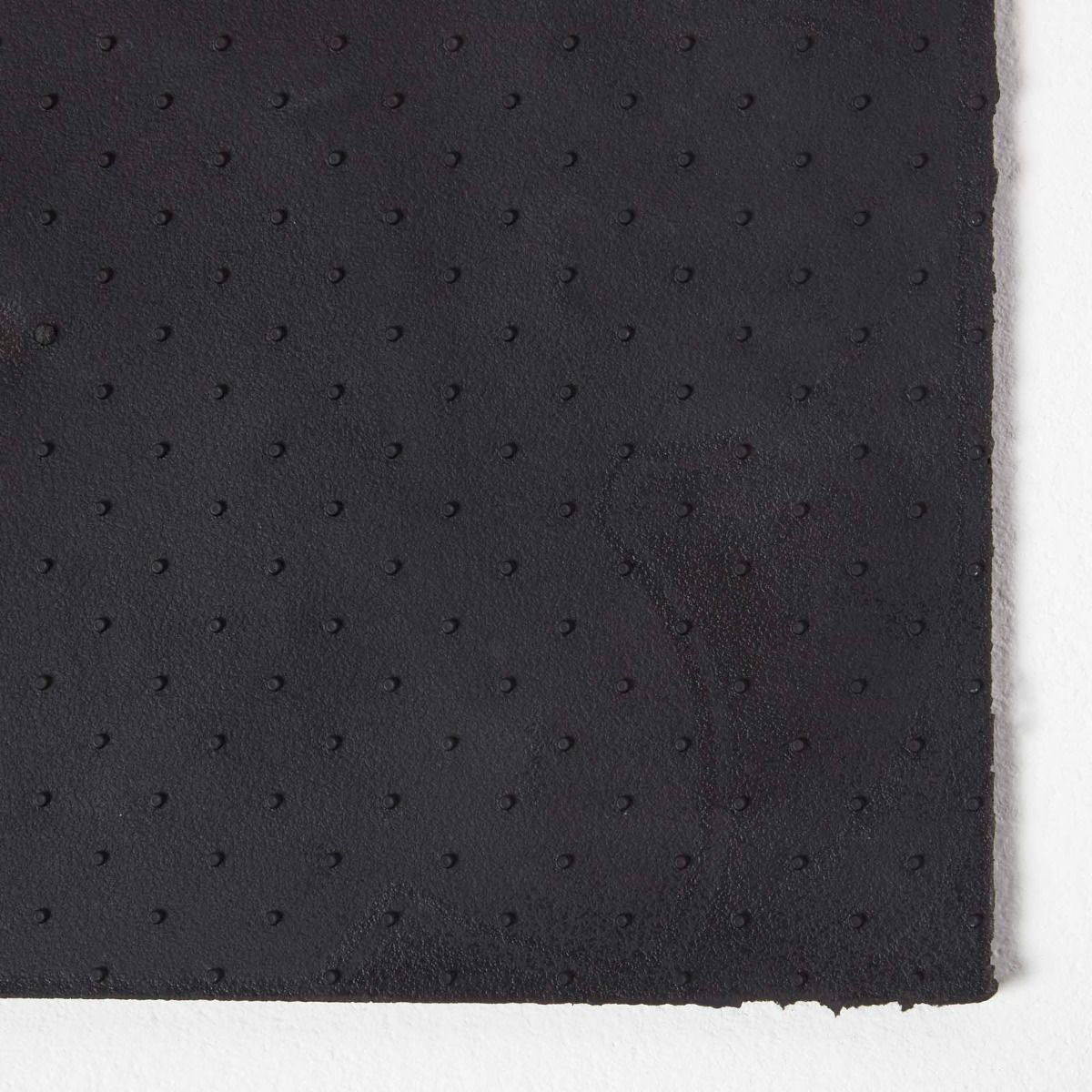 HOMESCAPES Black Pvc Welcome Door Mat
