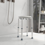 Bath Chair Height Adjustable Shower Seat For Elderly | One Size | White