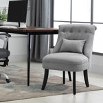 Fabric Single Sofa Armchair Upholstered Pillow Wood Leg | One Size | Gray