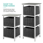 Habi Hallway Shoe Bench - Grey/white