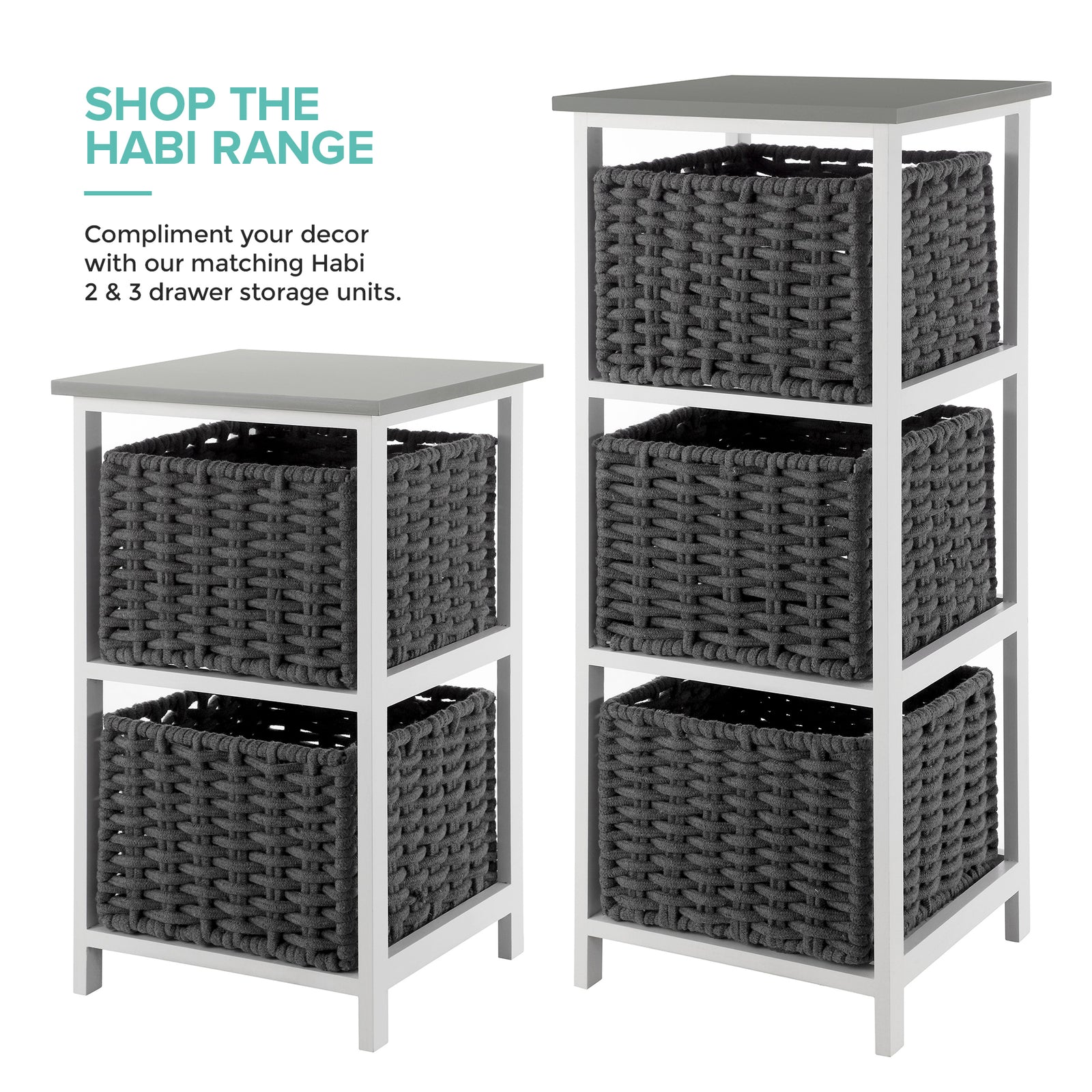 Habi Hallway Shoe Bench - Grey/white