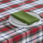 Red Macduff Tartan Christmas Tablecloth 137 X 228 Cm