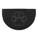 Paw Half Moon Doormat | Medium | Black