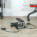 SPORTNOW Mini Stepper, Compact Step Machine Exerciser With Bands