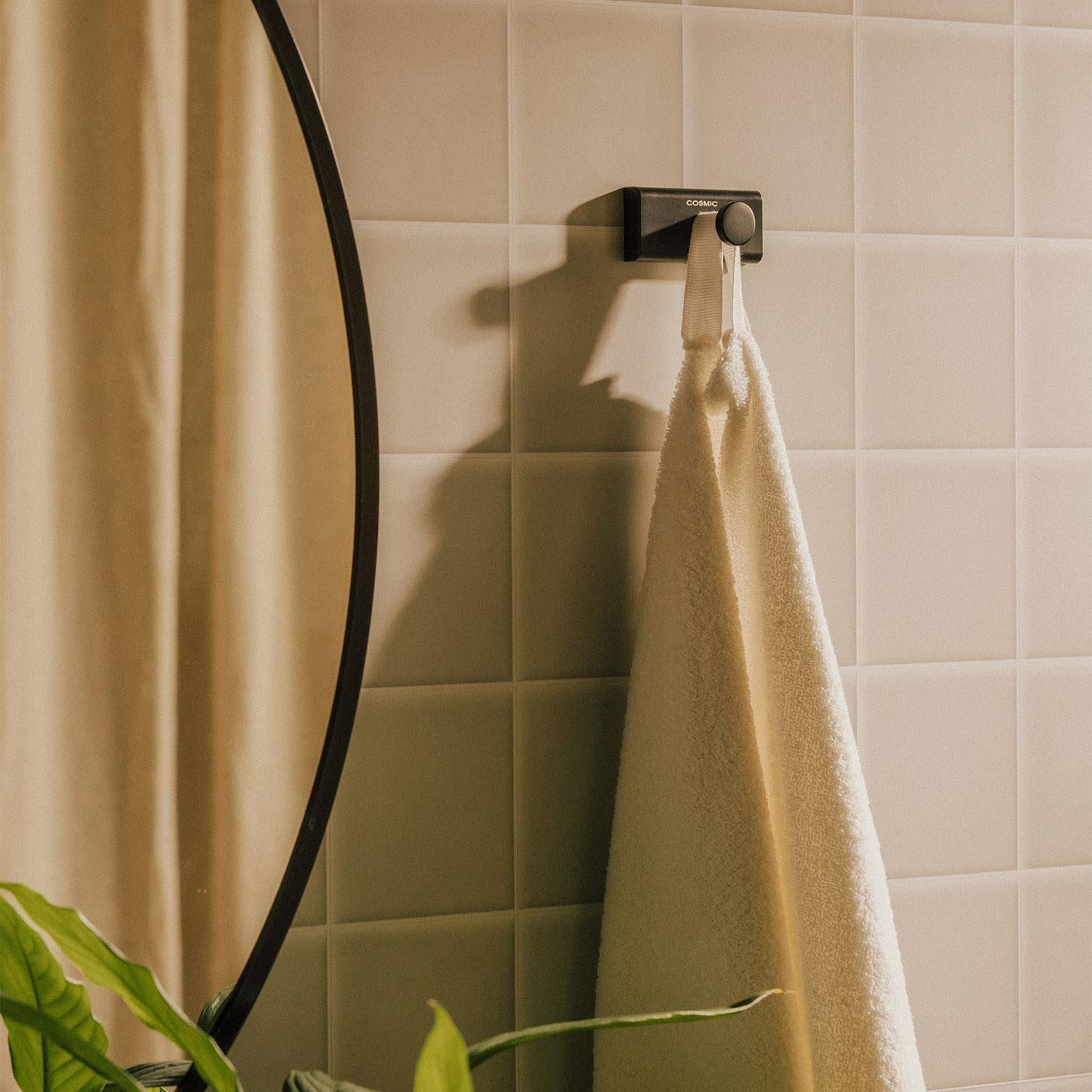 Towel Hook, Robe Hook, Screw-in Or Self-adhesive, Chrome Silver, Next