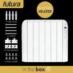 Electric Radiator Panel Heater Wall Mounted Advanced Timer Digital Thermostat, Bathroom Safe Room Heater | 1500w | White