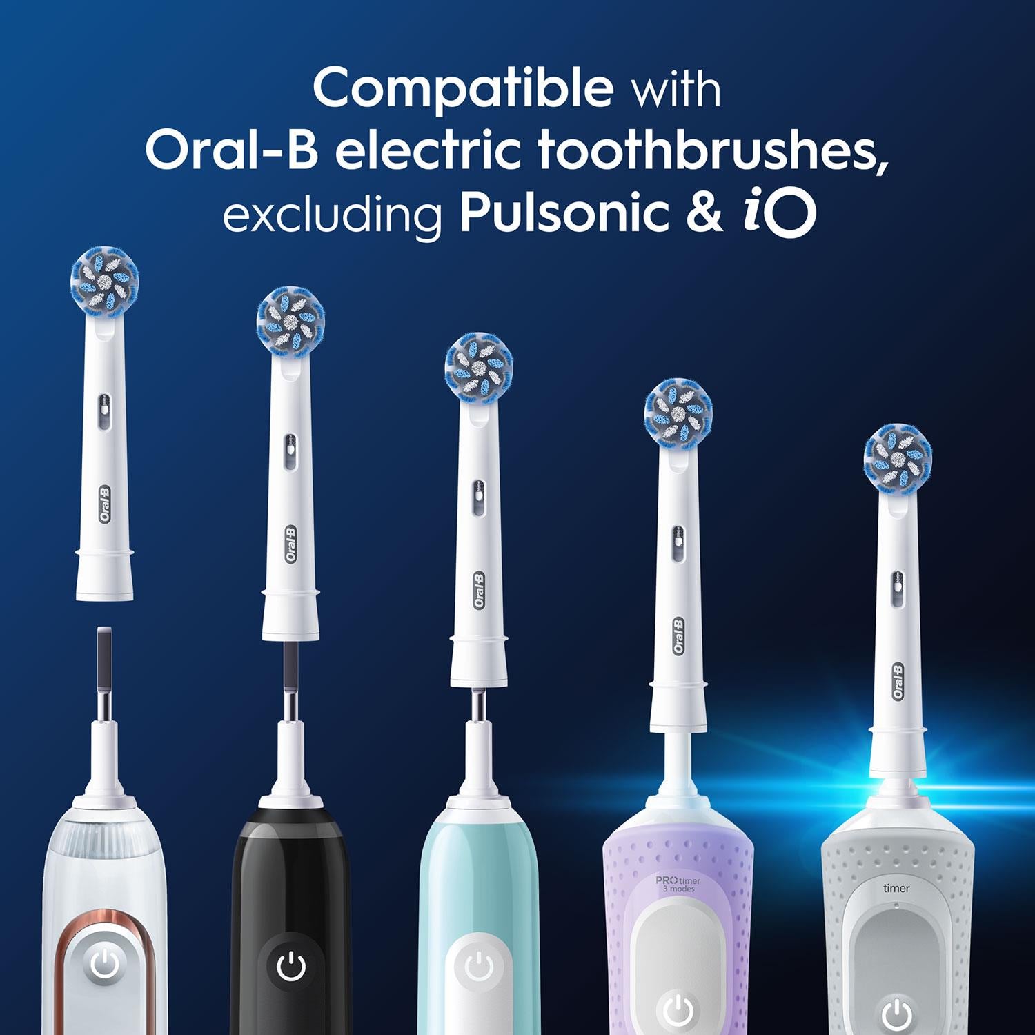 Pro Sensitive Clean X-filaments Toothbrush Replacement Heads, Pack Of 4