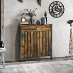Radiator Cover With Drawer And Vertical Slats