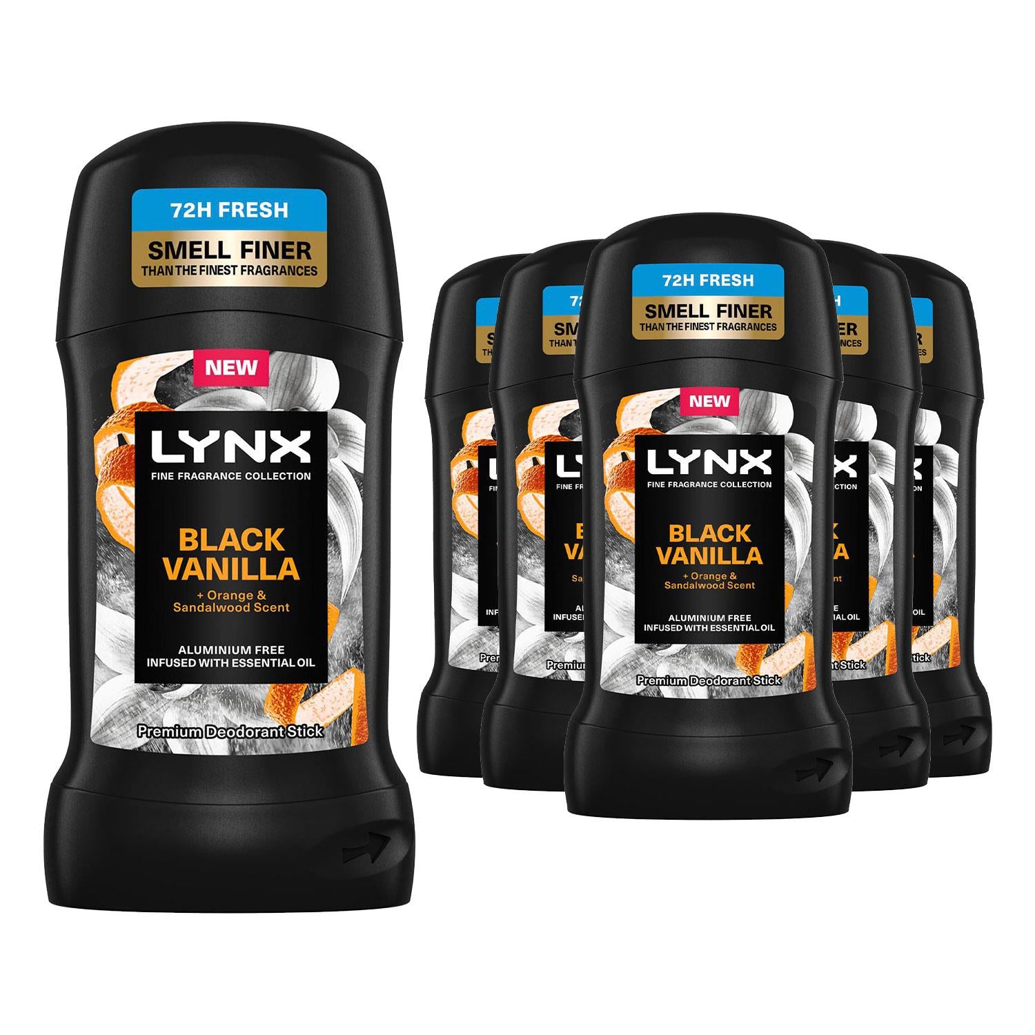 Deodorant Stick Black Vanilla With 72hrs Freshness 50ml | Set-of-12