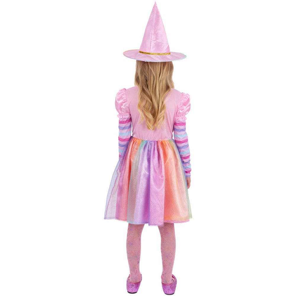 Pastel Rainbow Witch Costume | Small