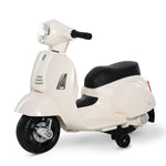 Vespa Licensed Kids Ride On Motorcycle 6v Battery Powered Electric Toys | White
